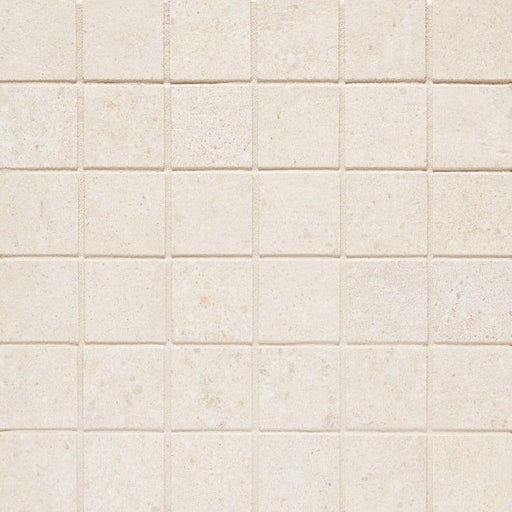 Konkrete Bianco 2x2 Square Matte Porcelain  Mosaic