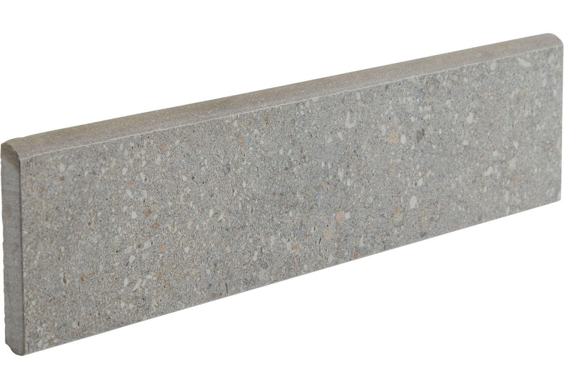 Konkrete Cenere Matte 3x12 Porcelain Surface Bullnose