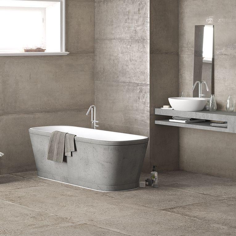 Konkrete Grigio Matte 24x48 Porcelain  Tile