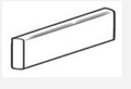 Lassa White Glossy 6x18 Ceramic Bullnose