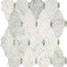 Lavaliere Carrara White With Antique Mirror Arabesque Polished Mixed  Mosaic