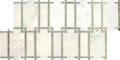 Lavaliere First Snow Elegance With Antique Mirror Architectural Reflections Polished Mixed  Mosaic