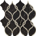 Lavaliere Nero Marquina With Antique Mirror Intertwining Arabesque Polished Mixed  Mosaic