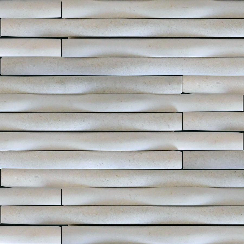 Lilium Freska Polished Limestone  Mosaic