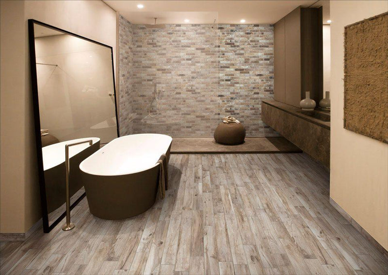 Living Marrone 6x39.4 Porcelain  Tile