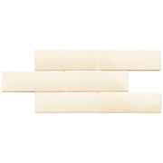 London Bone Glossy 3x8.7 Ceramic  Tile