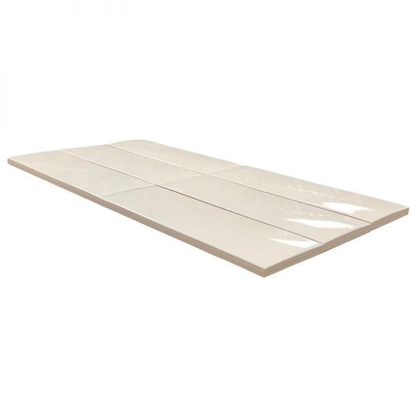 London Bone Glossy 5/8x12 Ceramic Demi Bullnose