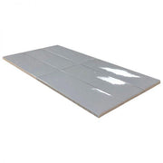 London Cement Glossy 3x8.7 Ceramic  Tile