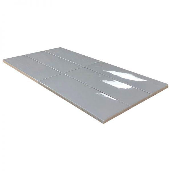 London Cement Glossy 3x8.7 Ceramic  Tile