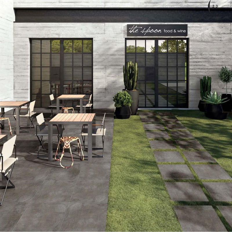 London Gray Natural 24x24 Porcelain  Paver