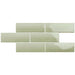 London Sage Glossy 5/8x12 Ceramic Demi Bullnose