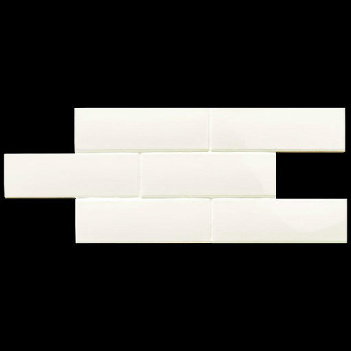 London White Glossy 3x8.7 Ceramic  Tile