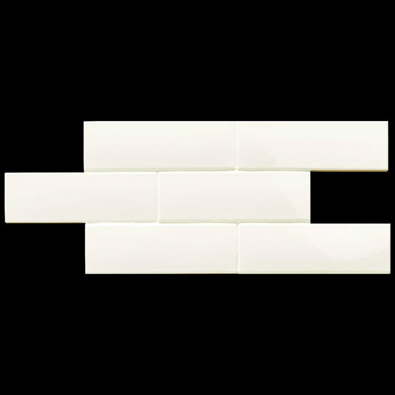 London White Glossy 5/8x12 Ceramic Demi Bullnose