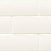 London White Glossy 5/8x12 Ceramic Demi Bullnose