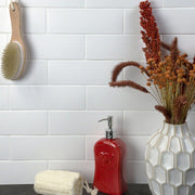 London White Matte 3x8.7 Ceramic  Tile