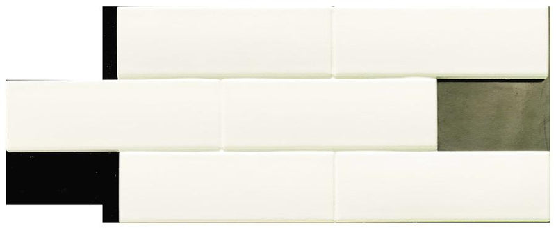 London White Matte 5/8x12 Ceramic Demi Bullnose
