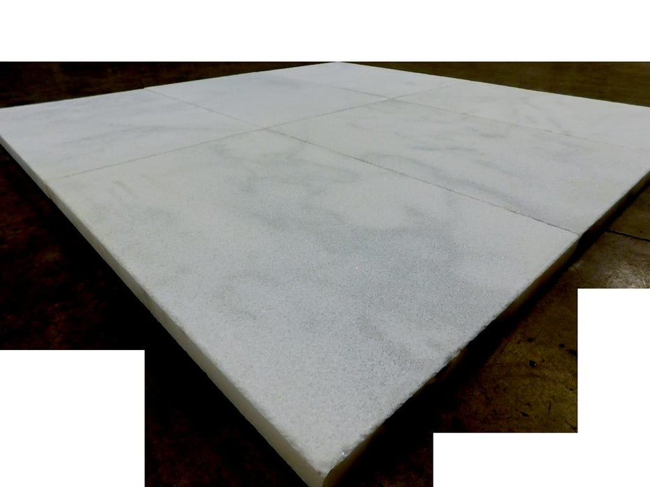 Lusso Carrara Marble Paver 16x24 Sandblasted