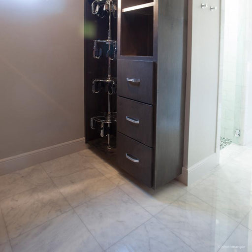 Lusso Carrara Marble Tile 12x12 Polished
