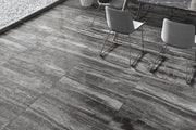 Luxury Black Lappato 12x24 Porcelain  Tile