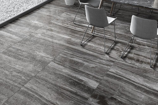 Luxury Black Lappato 12x24 Porcelain  Tile
