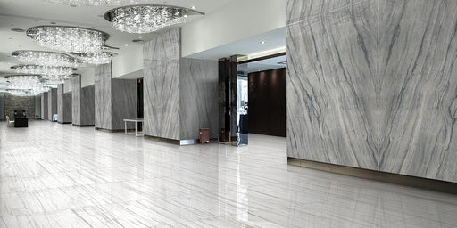 Maestro Carrara Zebrino Honed 30x30 Porcelain  Tile