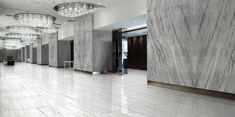Maestro Platinum Grey A 60x126 12 mm Polished Porcelain Slab