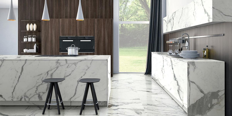 Maestro White Statuario 60x120 6 mm Honed Porcelain Slab