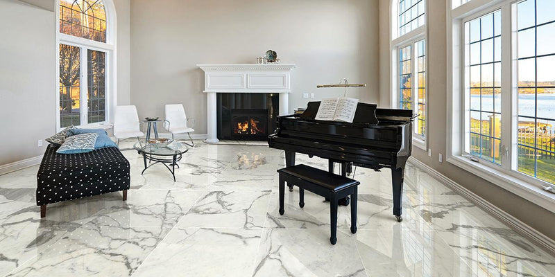Maestro White Statuario A 60x126 12.0 mm Polished Porcelain Slab