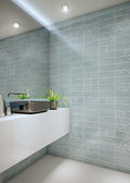 Maiolica Aqua Deco Glossy 4x10 Ceramic  Tile
