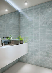 Maiolica Aqua Glossy 4x10 Ceramic  Tile