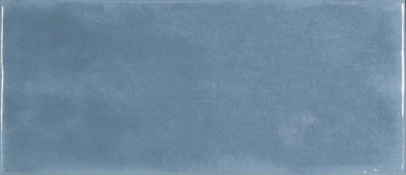 Maiolica Blue Steel Glossy 2-3/4x10 Ceramic Cornice