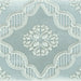 Maiolica Chantilly Macrame Aqua Glossy 4x10 Ceramic  Tile