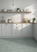 Maiolica Floor Aqua Matte 8x8 Gres Stoneware  Tile