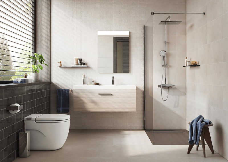 Maiolica Taupe Glossy 4x10 Ceramic  Tile