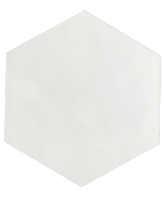 Maiolica White Glossy 7x8 Ceramic  Tile