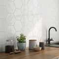Maiolica White Glossy 7x8 Ceramic  Tile