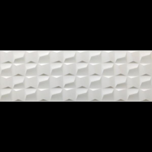 Maison Cubic White 12x36 Ceramic  Tile