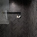 Makoto Kuroi Black Matte 2.5x10 Ceramic  Tile