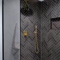 Makoto Kuroi Black Matte 2.5x10 Ceramic  Tile