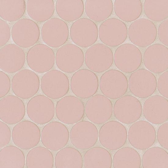 Makoto Momoiro Blush 2x2 Pennyround Matte Porcelain  Mosaic