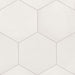 Makoto Shoji White Matte 10x11-1/2 Porcelain  Tile
