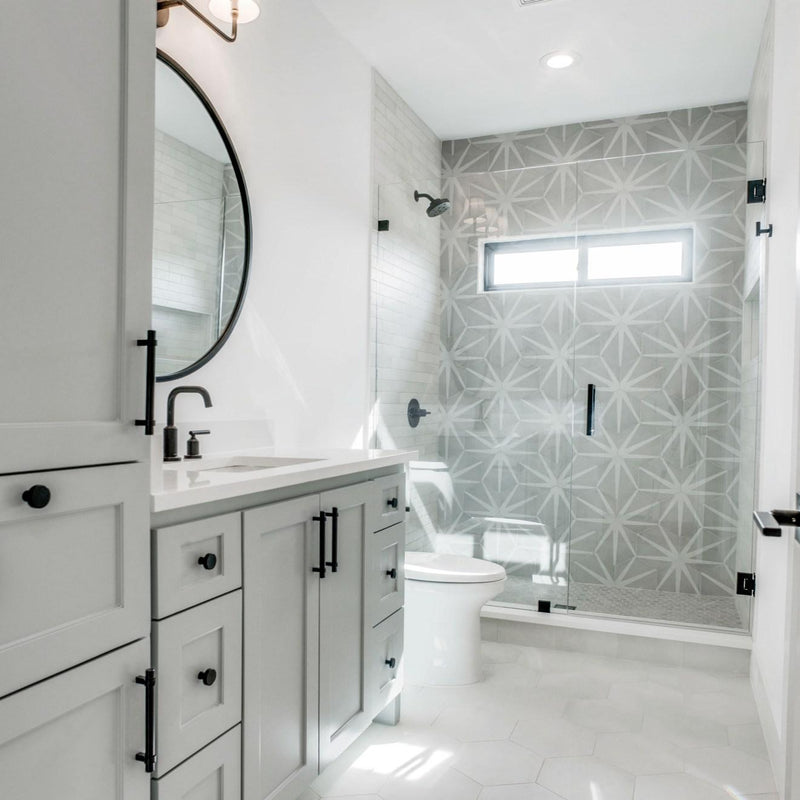 Makoto Shoji White Matte 10x11-1/2 Porcelain  Tile