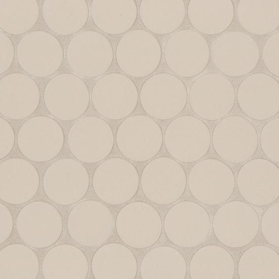 Makoto Tatami Beige 2x2 Pennyround Matte Porcelain  Mosaic