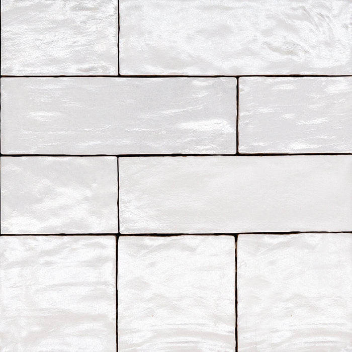 Mallorca White 2x8 Ceramic  Tile
