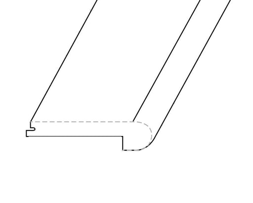 Maple Prime Honey 96   Solid Hardwood  Flush Stair Nose