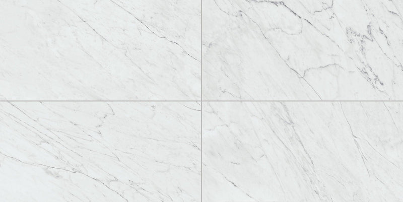 Marble Attaché Lavish Diamond Carrara Satin 24x48 Porcelain  Tile