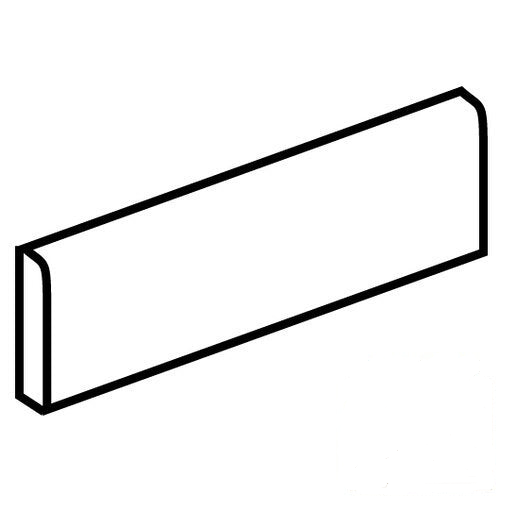 Marble Attaché Lavish Diamond Carrara Satin 3x24 Porcelain Bullnose