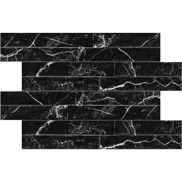 Marble Ordino Marquina Matte 3.20x17.50 Porcelain  Tile