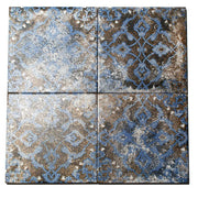 Mariner Maioliche Cementine Blue 05 8x8 Porcelain  Tile