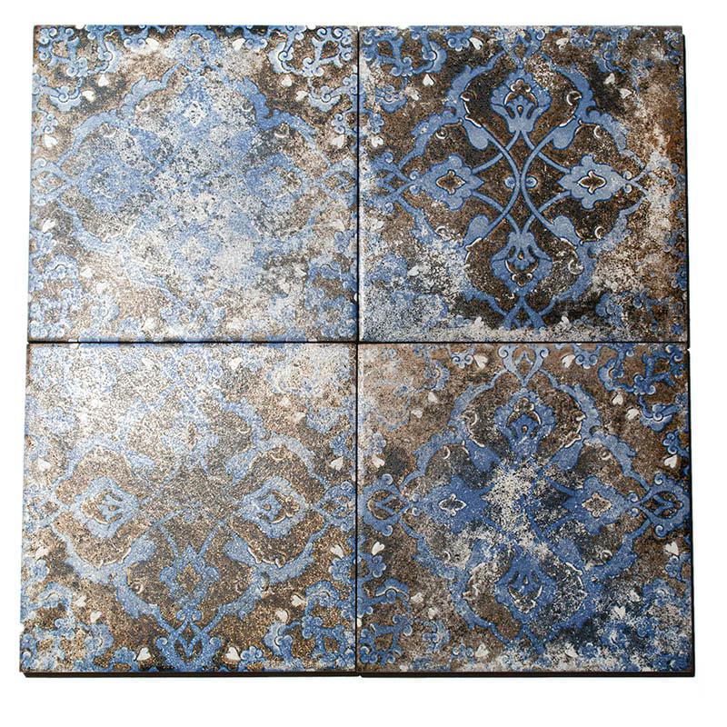 Mariner Maioliche Cementine Blue 05 8x8 Porcelain  Tile